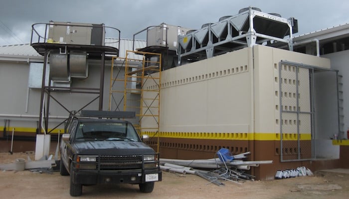 condenser unit in a refrigeration system